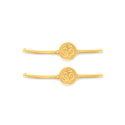 22k Yellow Gold OM Motif Bangles