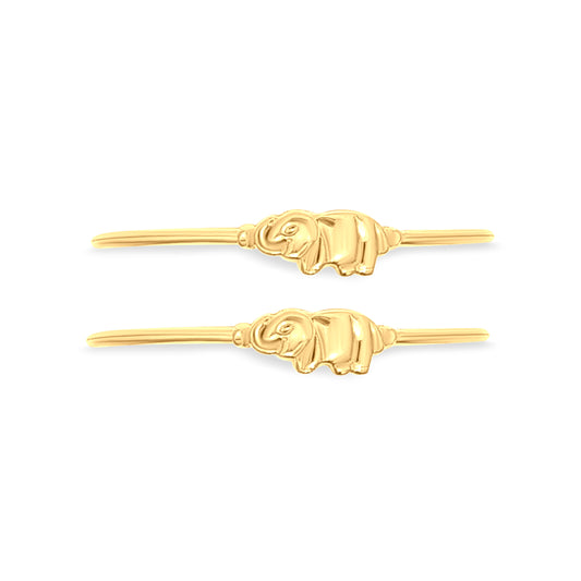 22k Gold Baby Elephant Adjustable Bangles