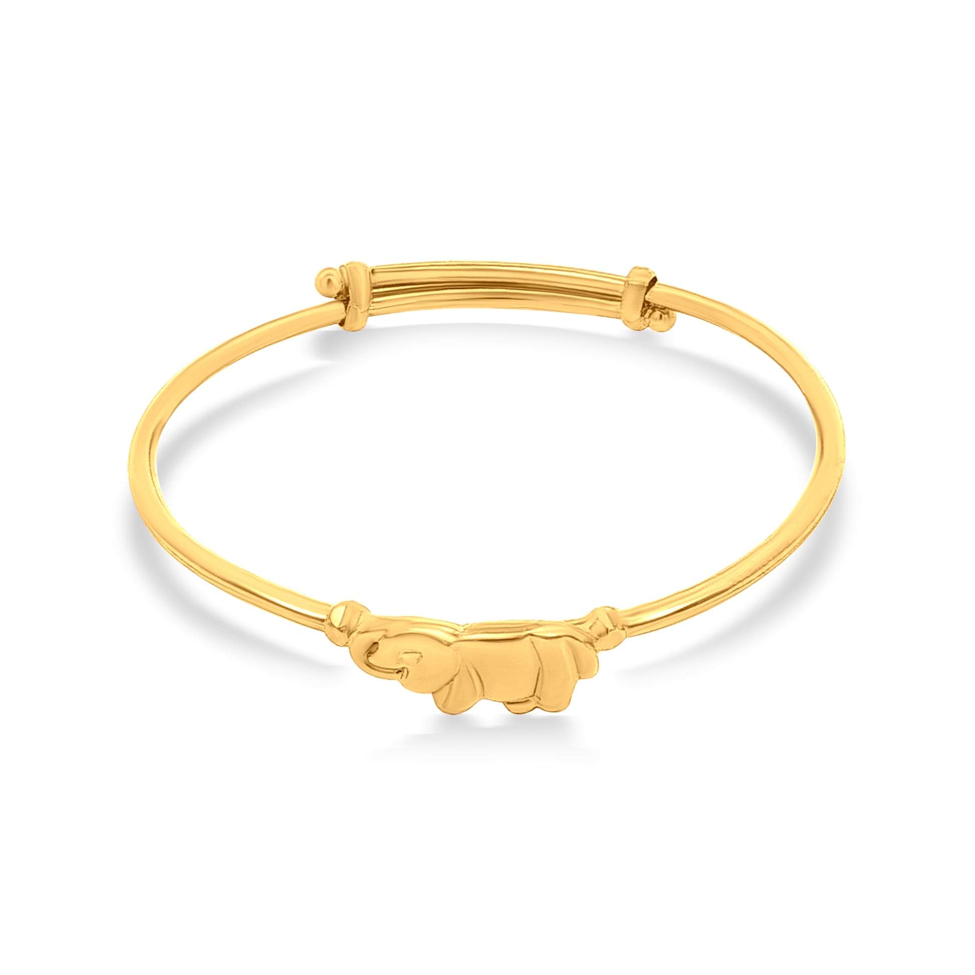 22k Gold Baby Elephant Adjustable Bangles