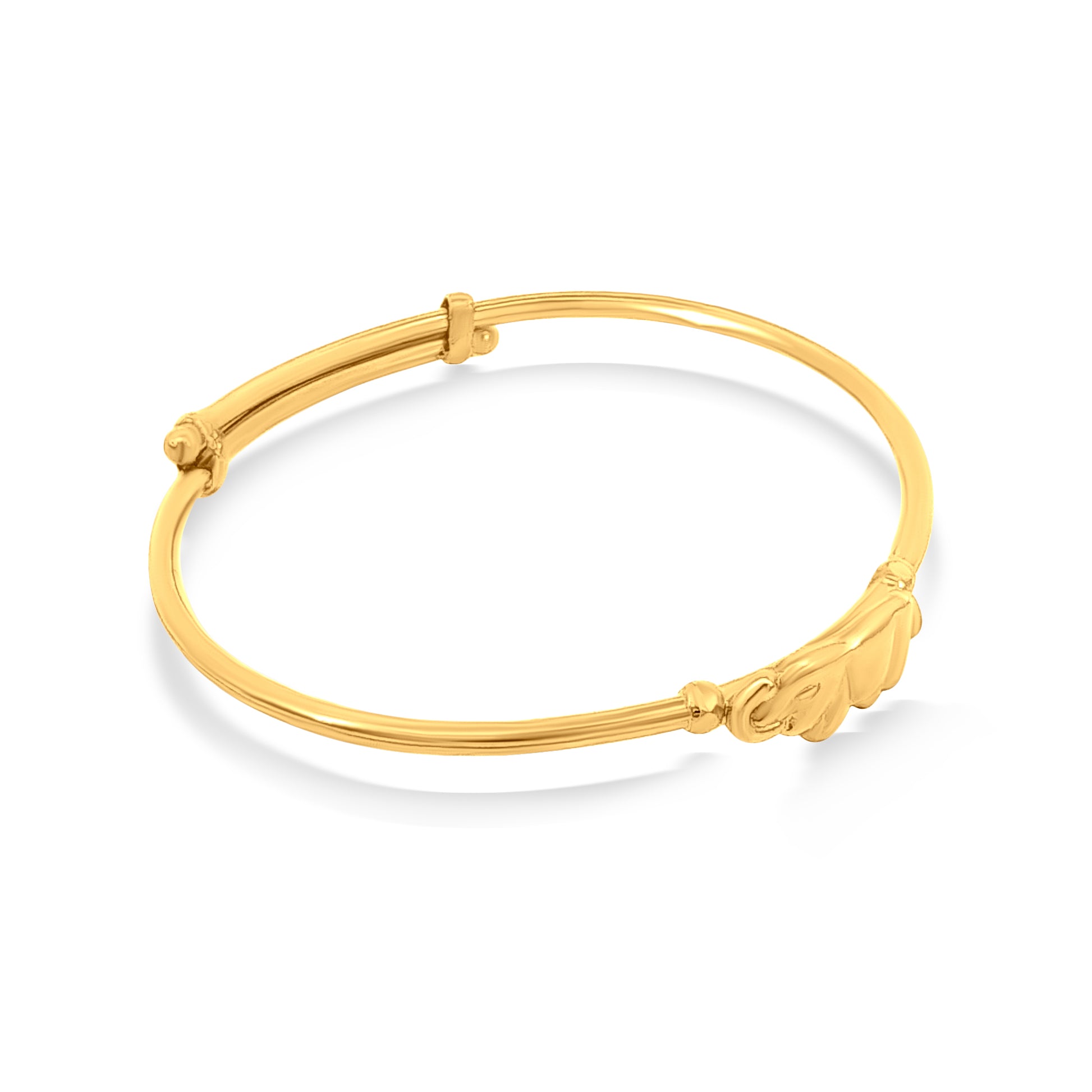 22k Gold Baby Elephant Adjustable Bangles