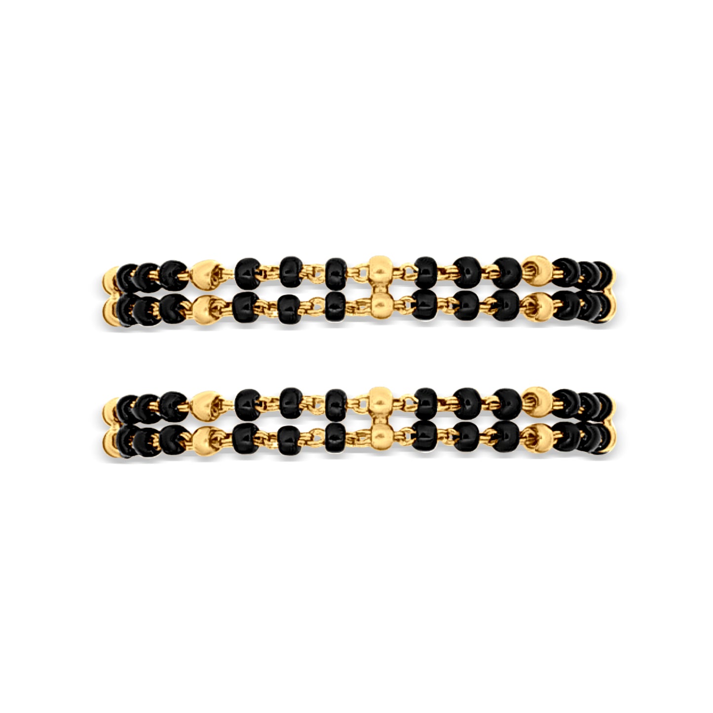 22k Gold Double Chain Baby Bracelet