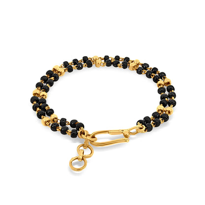 22k Gold Double Chain Baby Bracelet