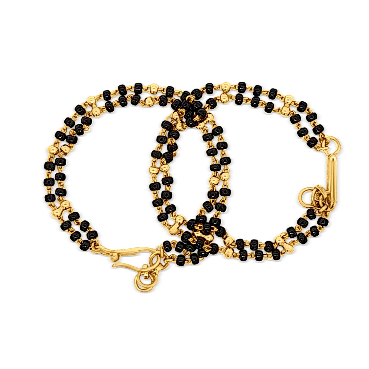 22k Gold Double Chain Baby Bracelet