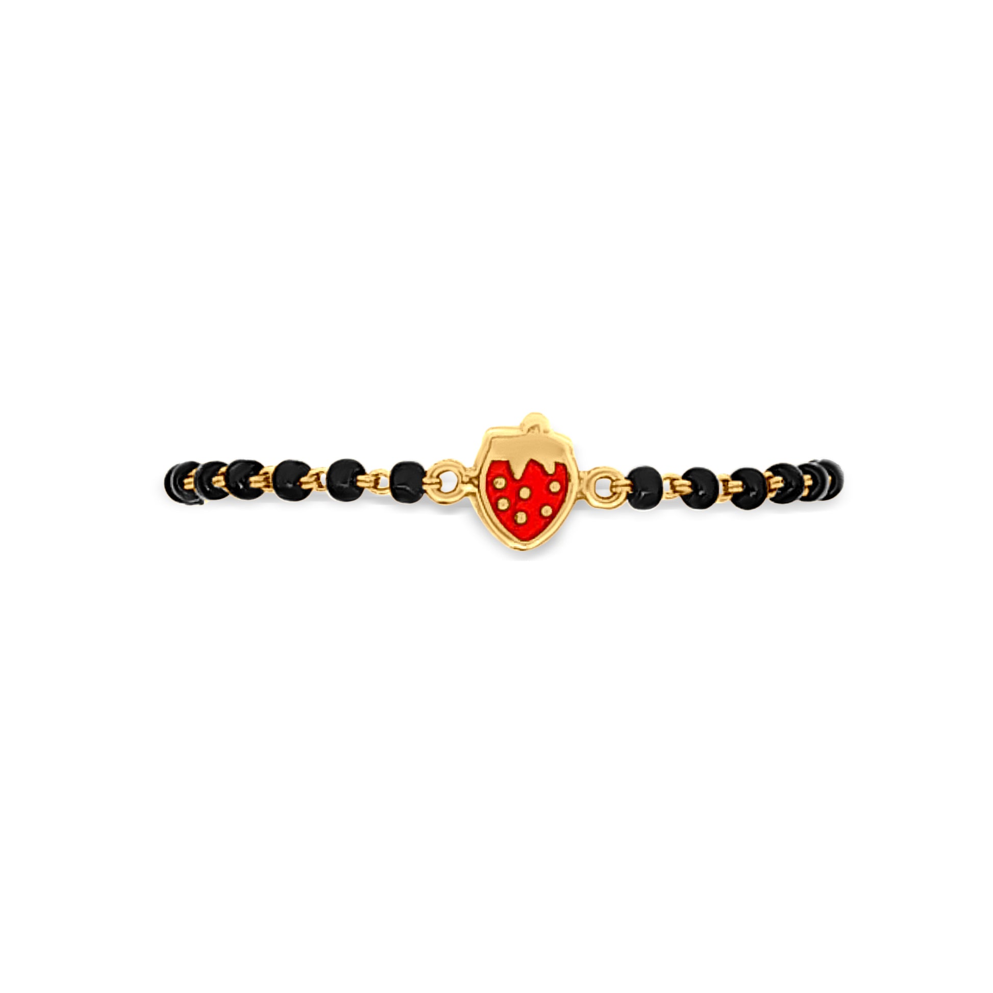 Gold Baby Bracelet with Watermelon Motif for Your Little Sunshine