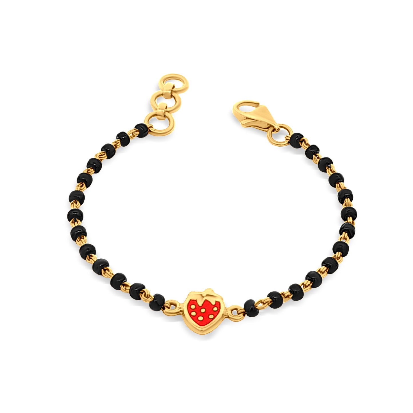 Gold Baby Bracelet with Watermelon Motif for Your Little Sunshine