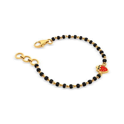 Gold Baby Bracelet with Watermelon Motif for Your Little Sunshine