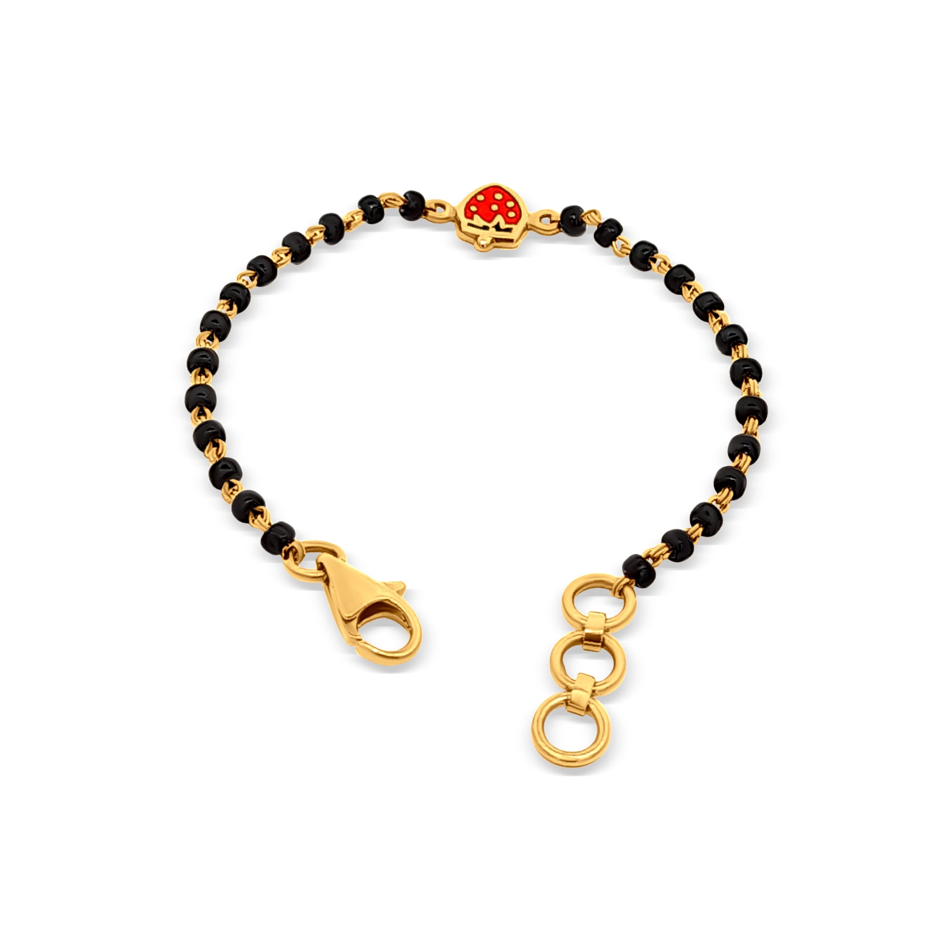 Gold Baby Bracelet with Watermelon Motif for Your Little Sunshine