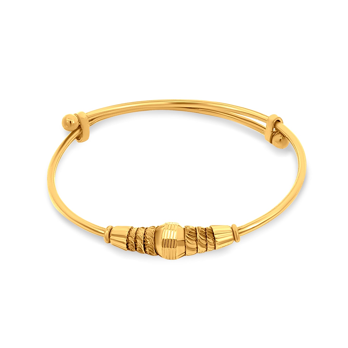 22k Gold Adjustable Baby Bangles