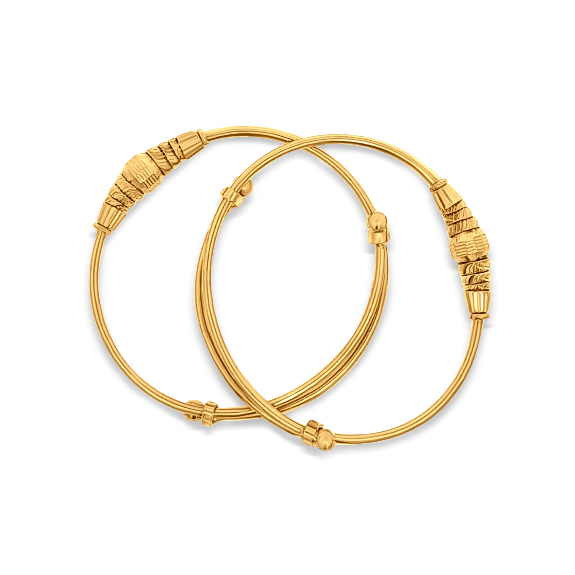 22k Gold Adjustable Baby Bangles