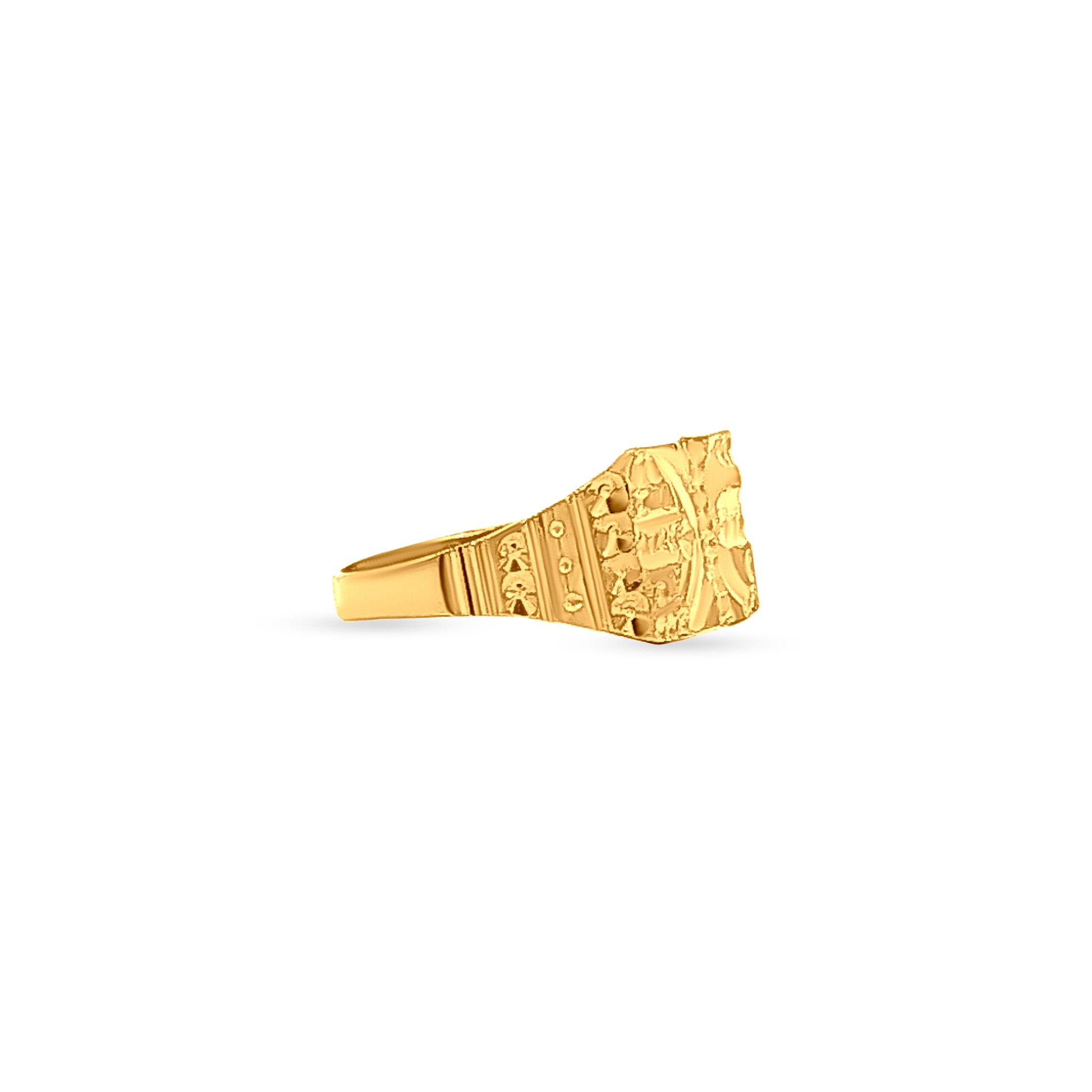 22k Gold Artistic Lightweight Baby Ring