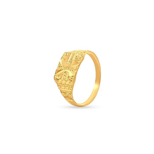 22k Gold Artistic Lightweight Baby Ring