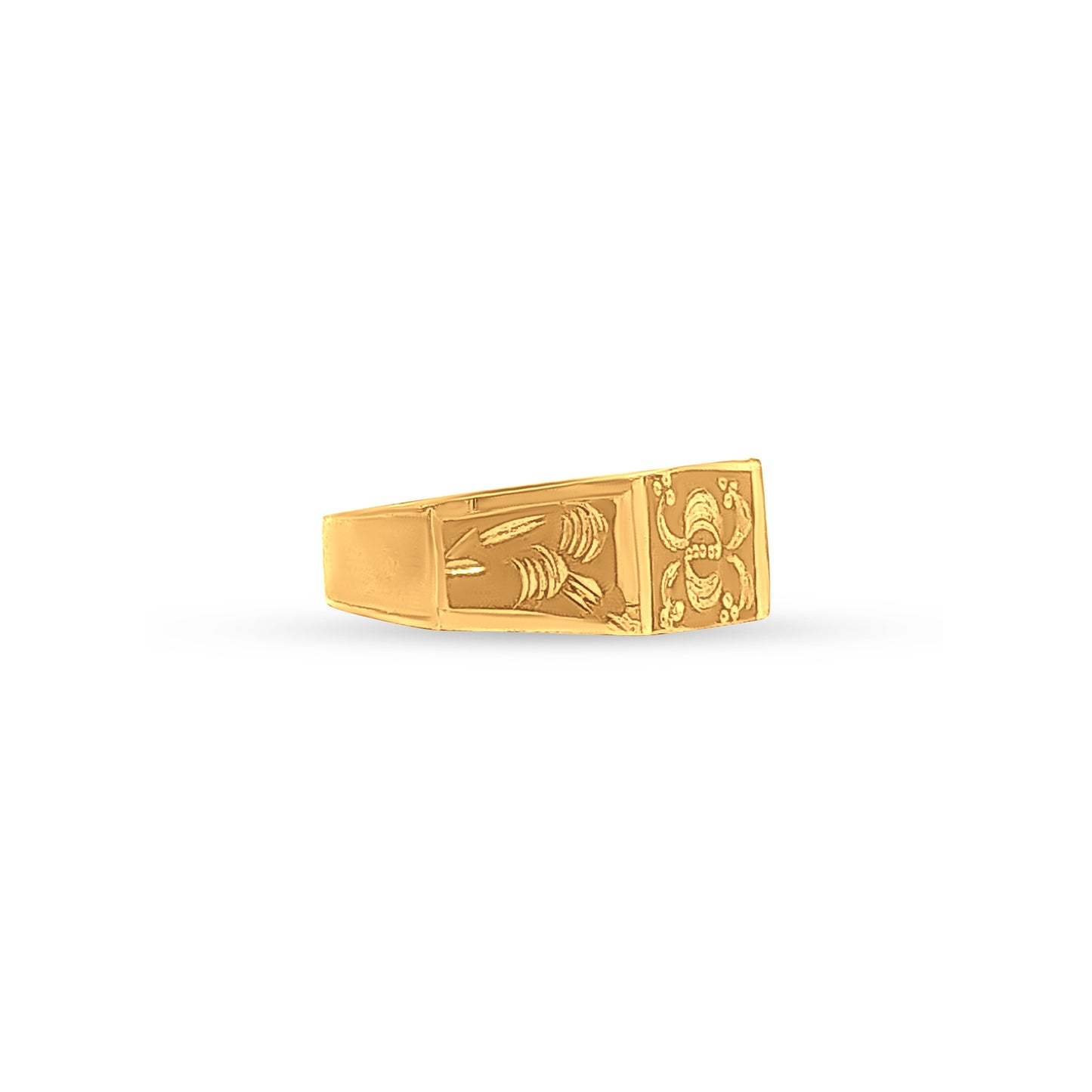 22k Gold Baby Bar Ring