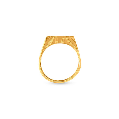 22k Gold Baby Bar Ring