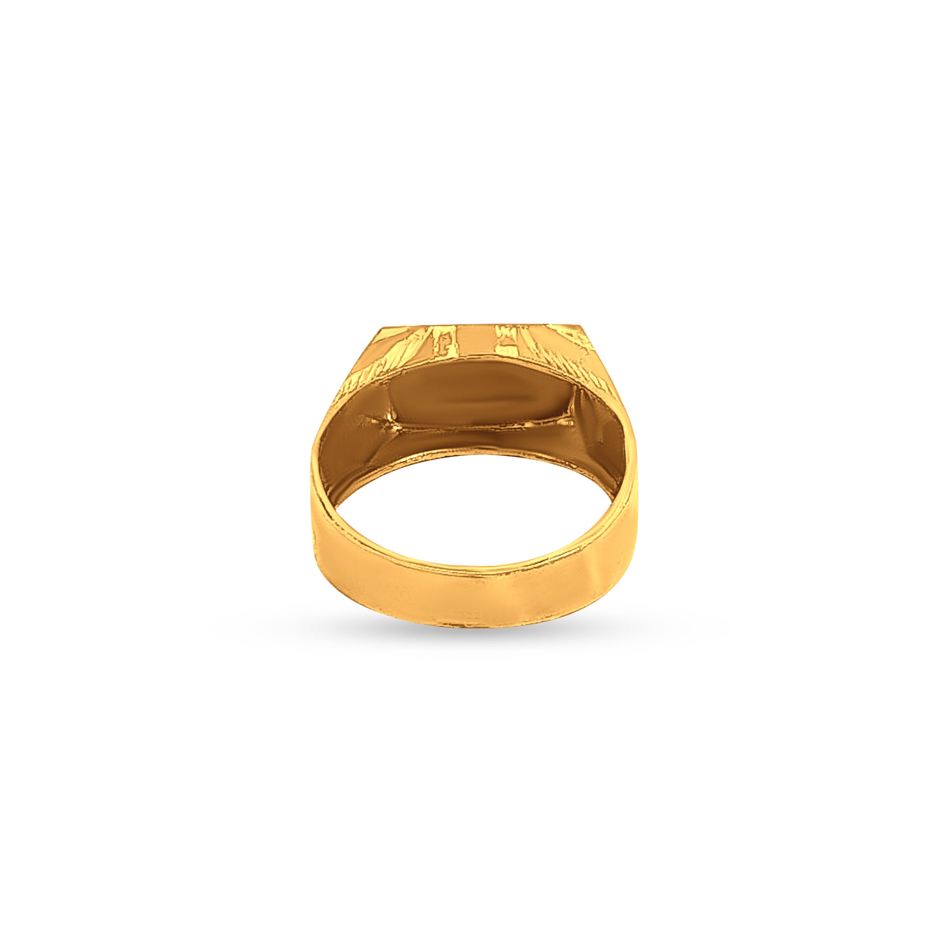 22k Gold Baby Bar Ring