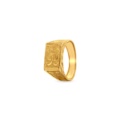 22k Gold Baby Bar Ring