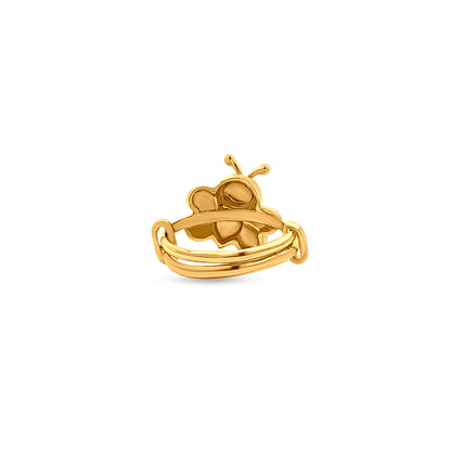 Sonpari : 22k Yellow Gold Baby Butterfly Ring