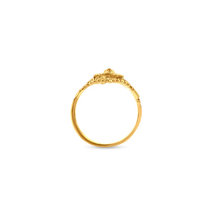 22k Yellow Gold Filigree Baby Ring