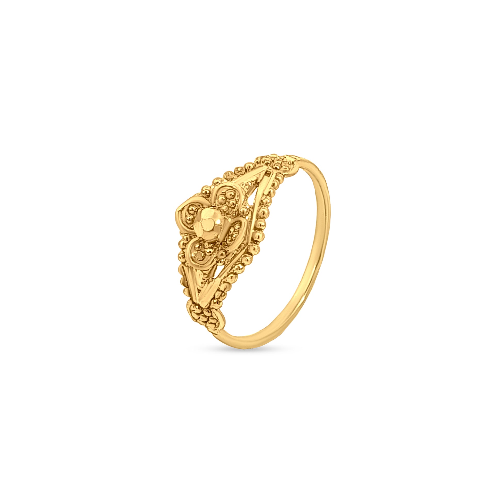 22k Yellow Gold Filigree Baby Ring