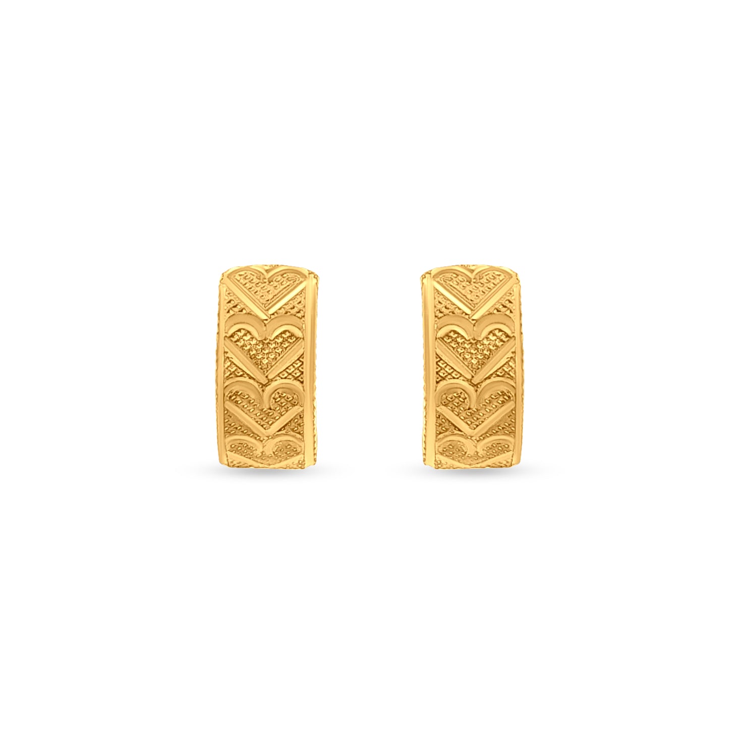 Sona: 22k Yellow Gold Minimalist Huggie Hoop Earrings