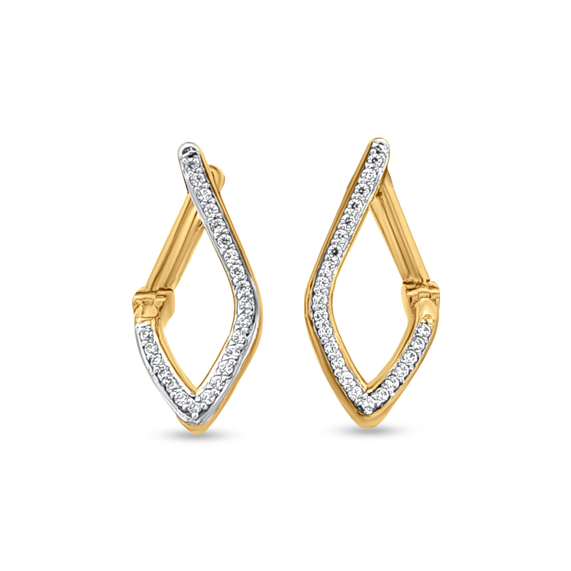 18k Gold Artistic Earrings