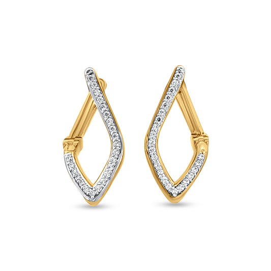 18k Gold Artistic Earrings