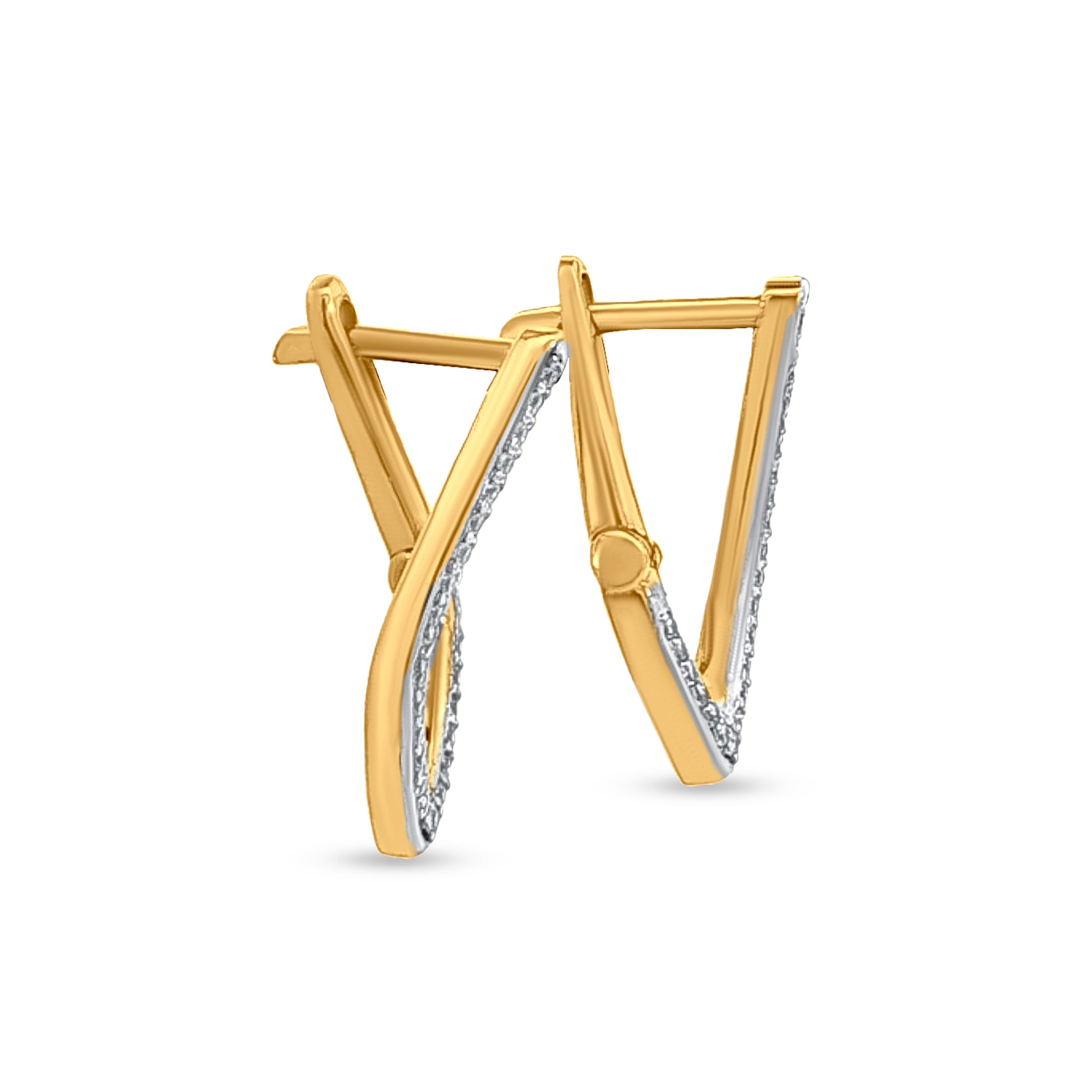 18k Gold Artistic Earrings