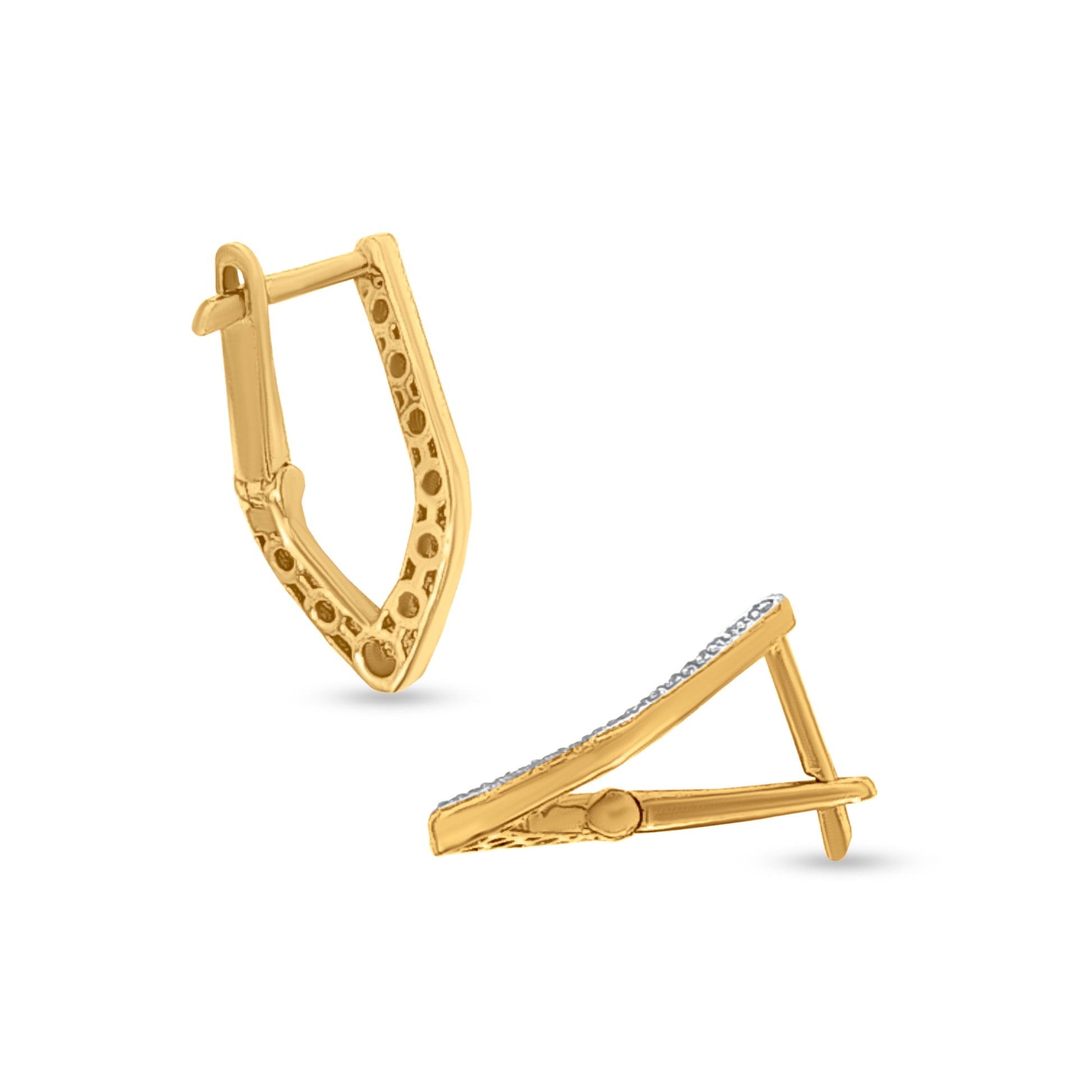 18k Gold Artistic Earrings