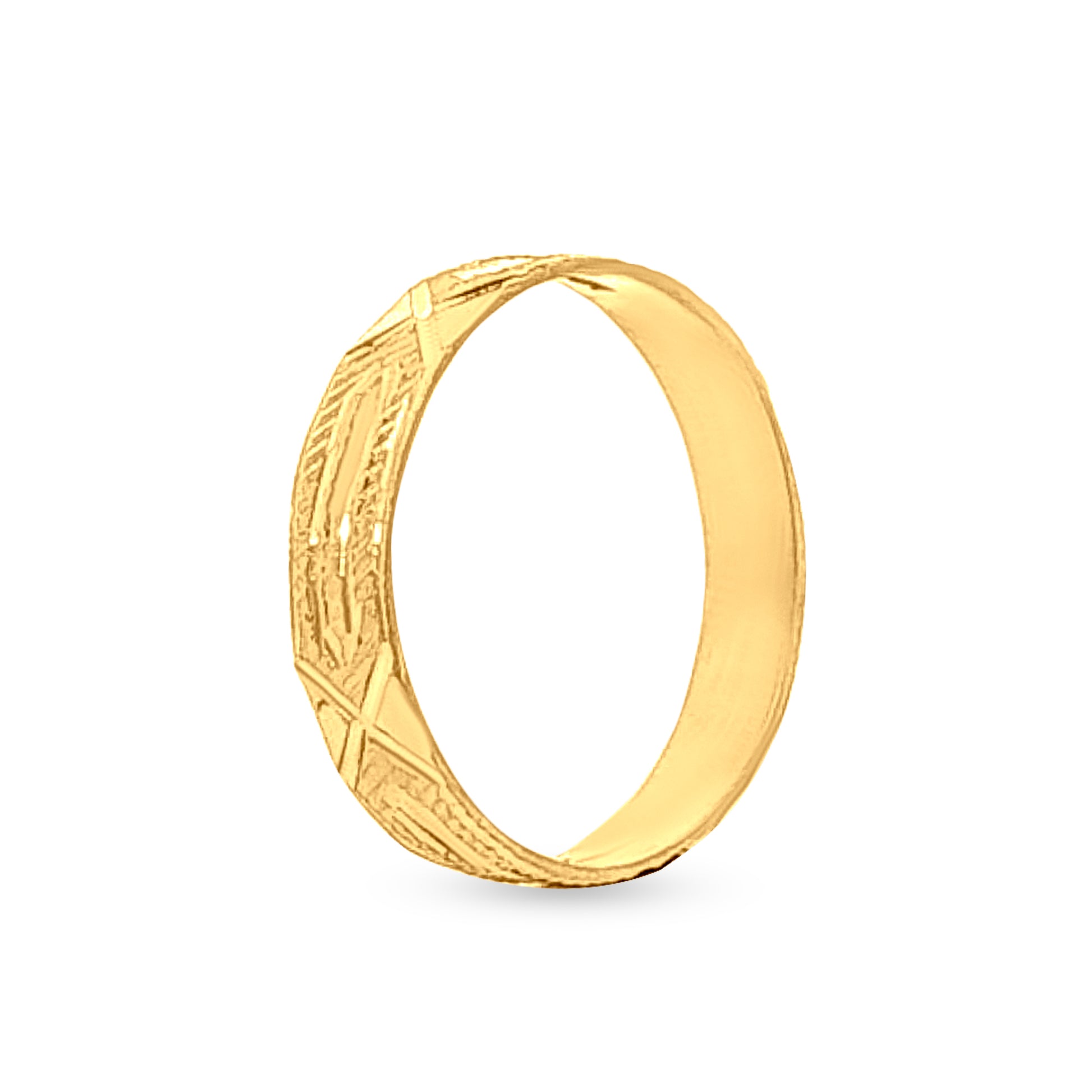 22k Gold Designer Couple Band Ring