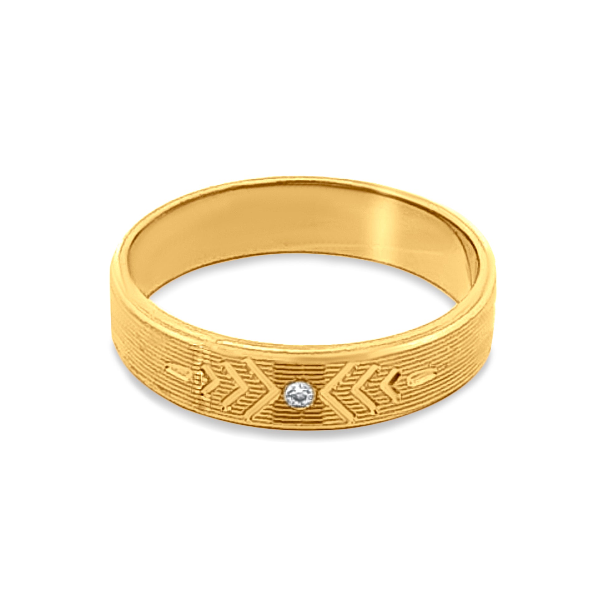 22k Gold Couple Band Ring