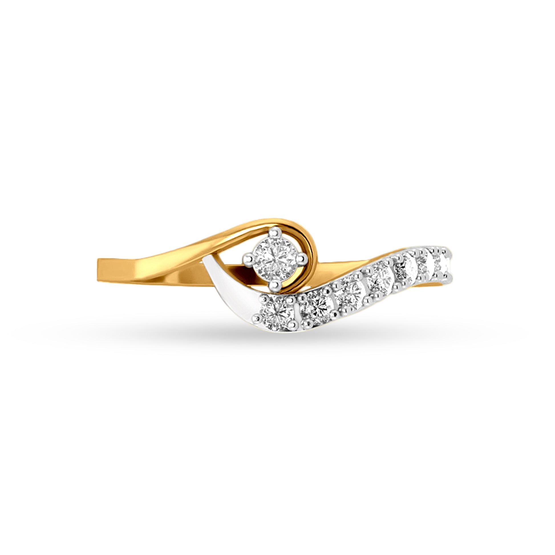 18K Gold Diamond Engagement Ring