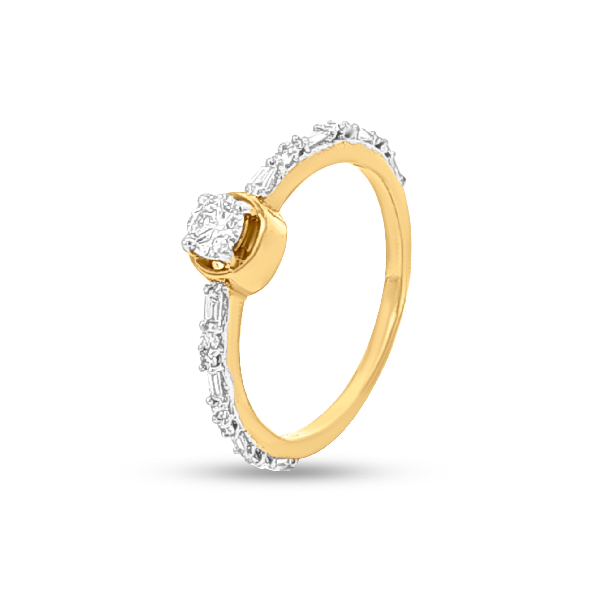 18k Gold Solitaire Ring