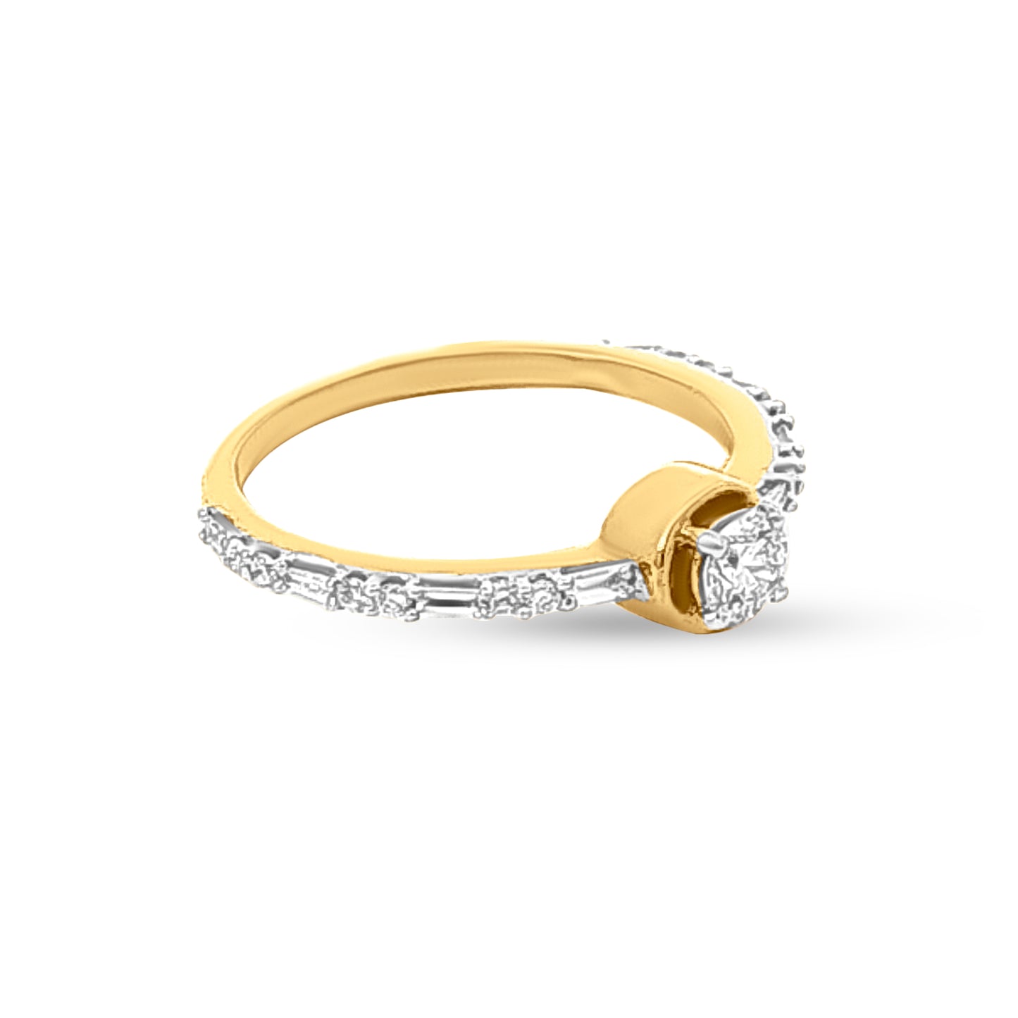 18k Gold Solitaire Ring