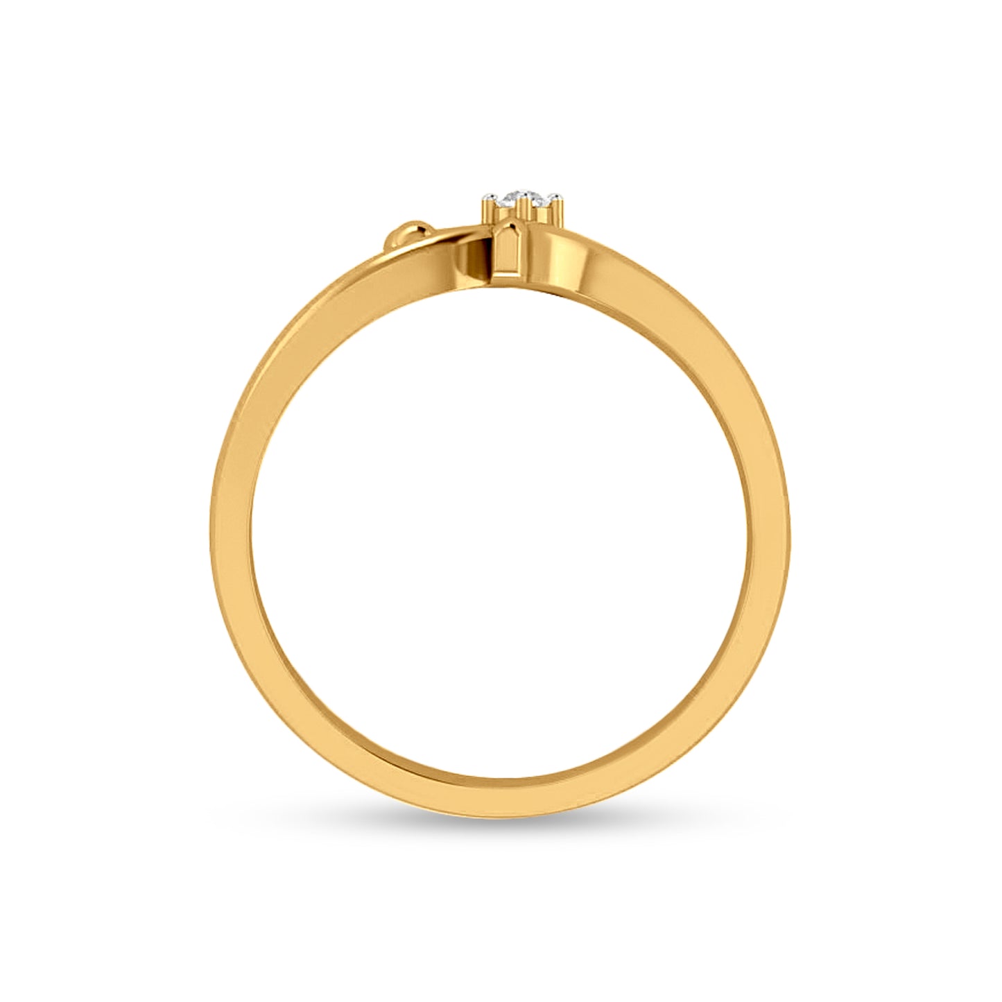 18K Gold Elegant Designer Engagement Ring