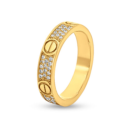 18k Gold Love Band Ring