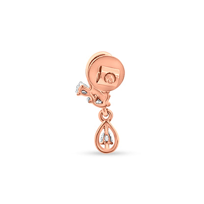 Sanya 18K Rose Gold Diamond Earrings