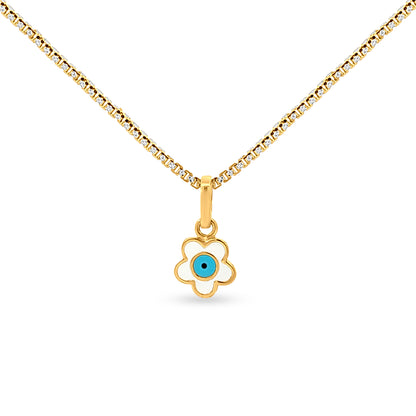 Minimalist Gold Floral Charm Pendant