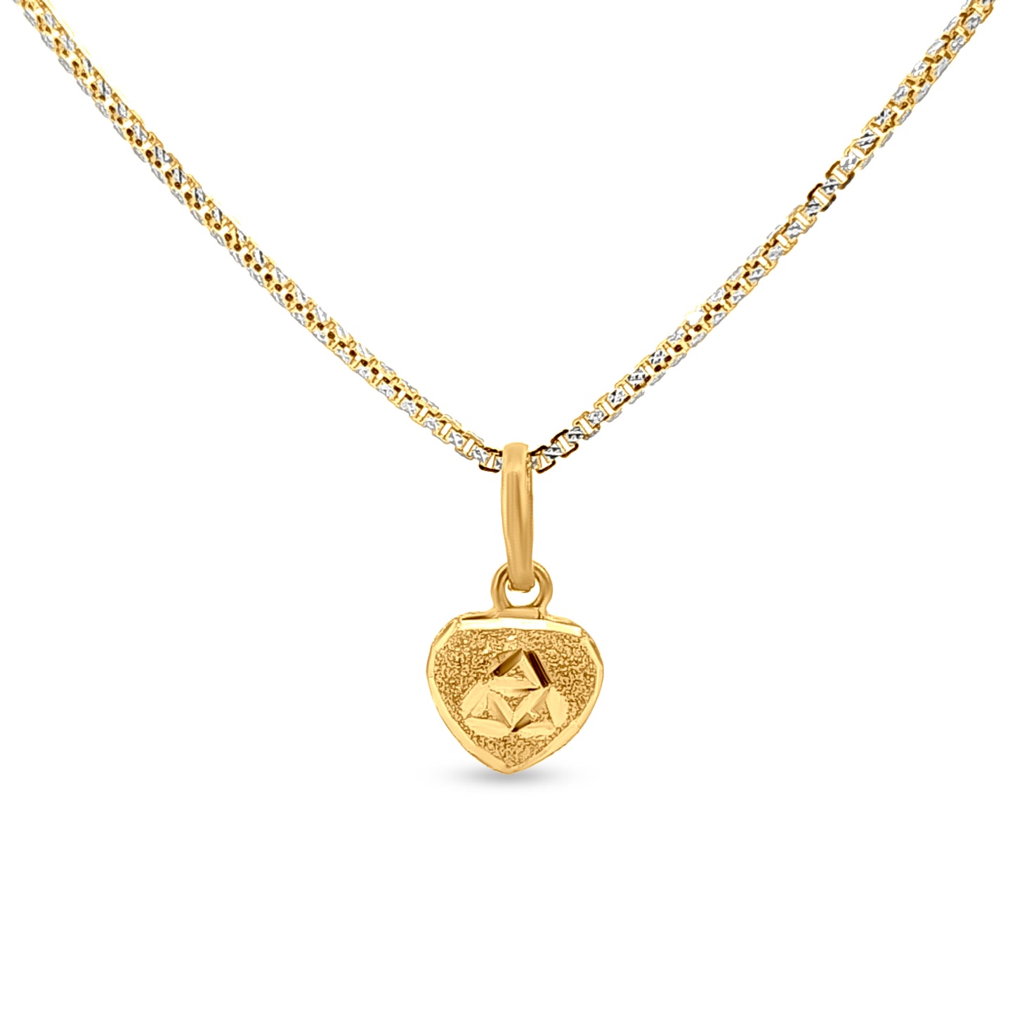 22k Gold Heart Pendant