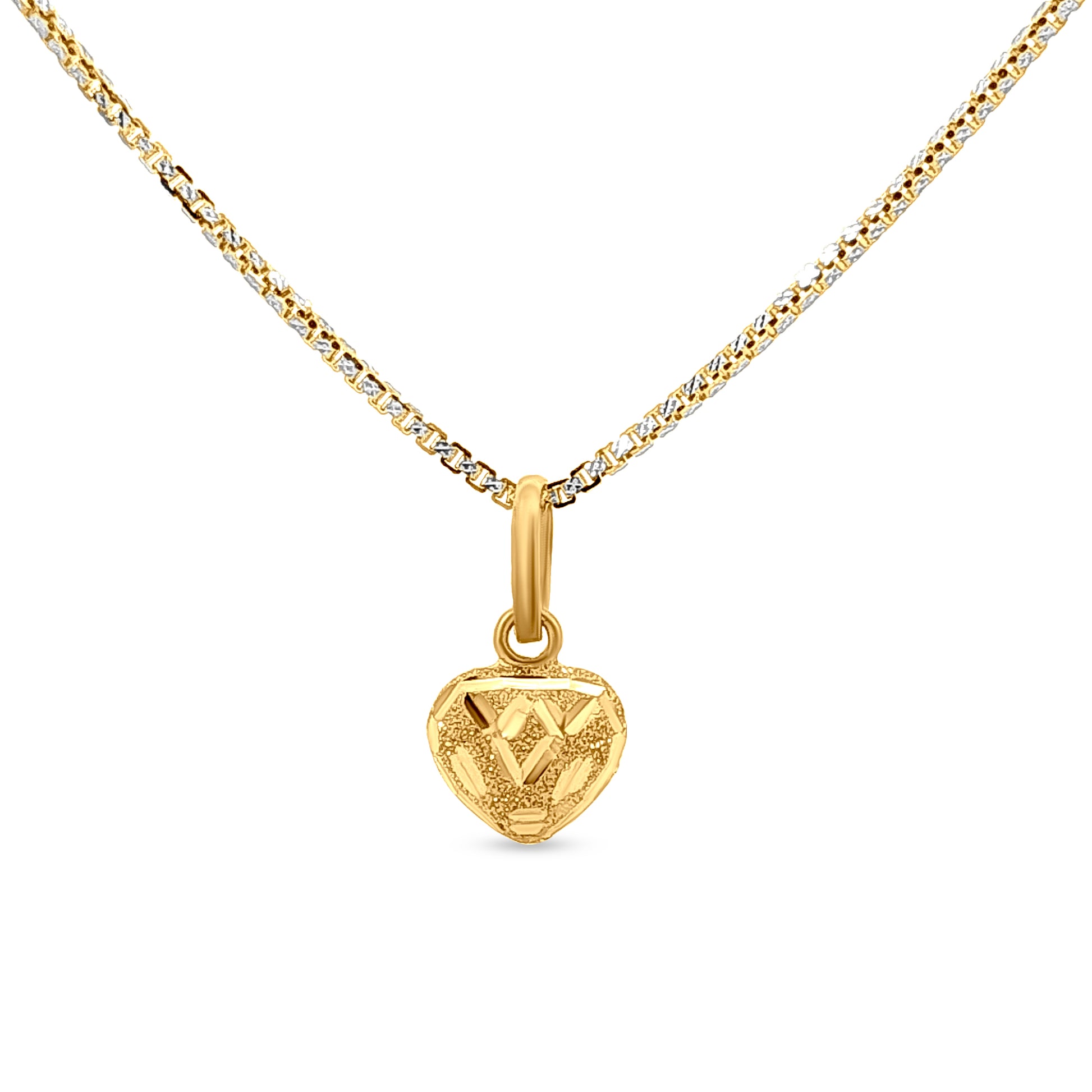 22k Gold Heart Pendant