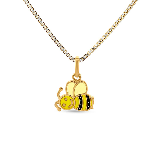 22k Gold Bee Pendant For Your Kids