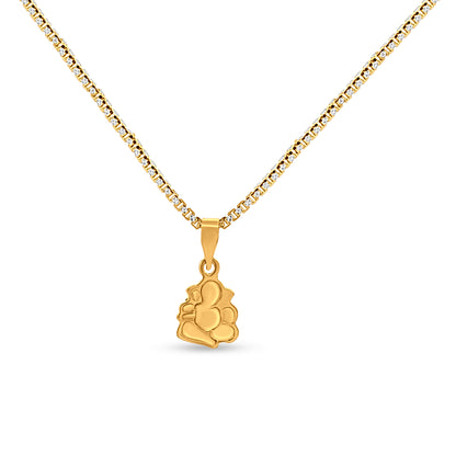 22k Gold Little Ganesha Pendant