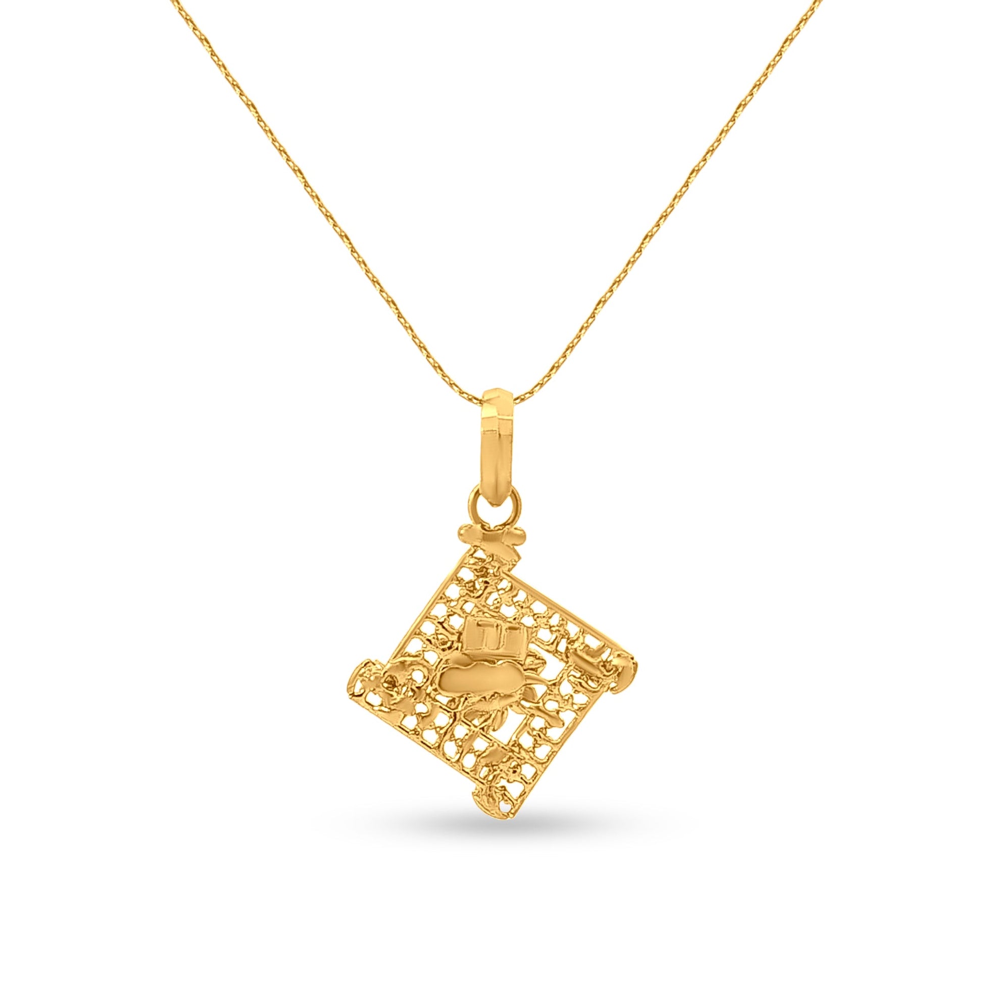 22K Gold Traditional Pendant for Women