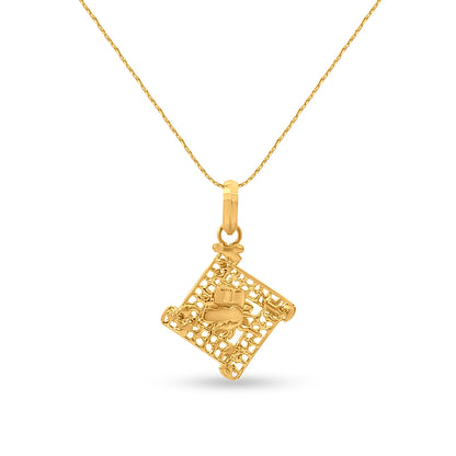 22K Gold Traditional Pendant for Women