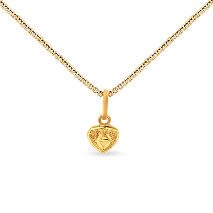 22k Gold Heart Pendant