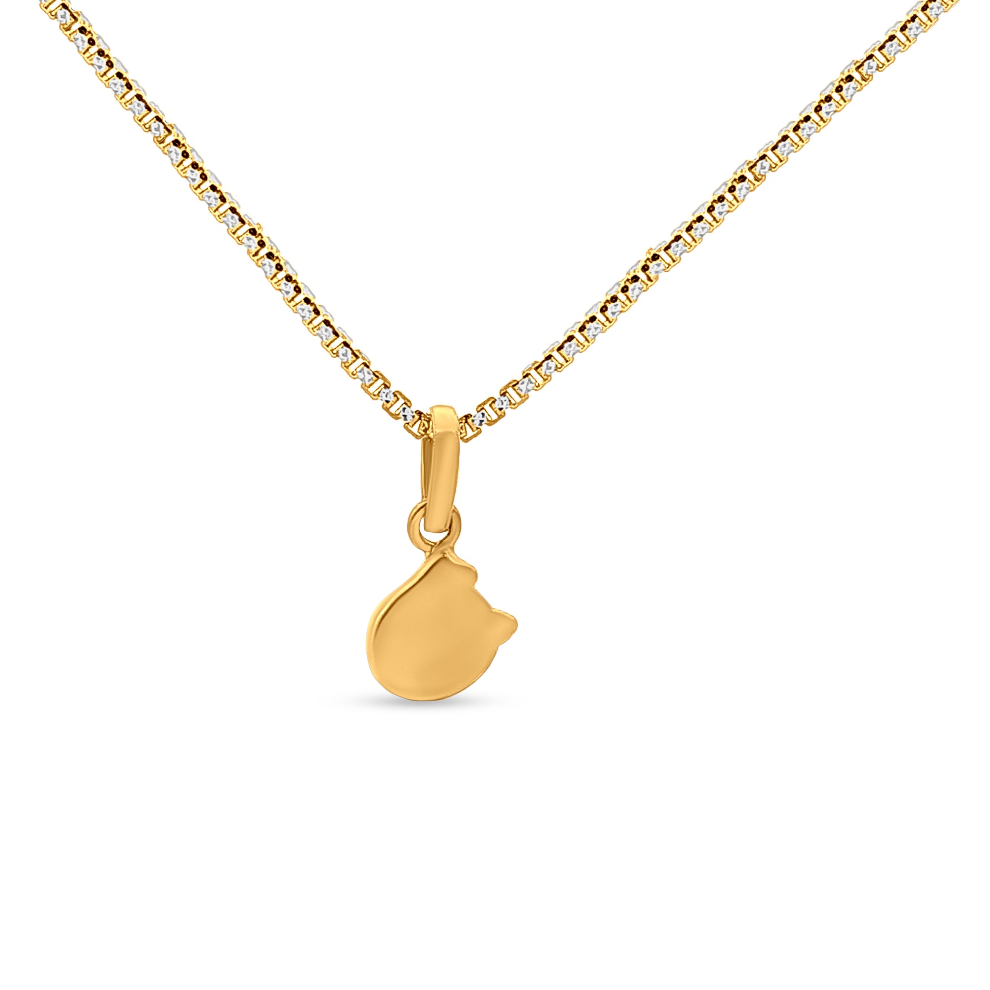 22k Gold Cute Angry Bird Pendant