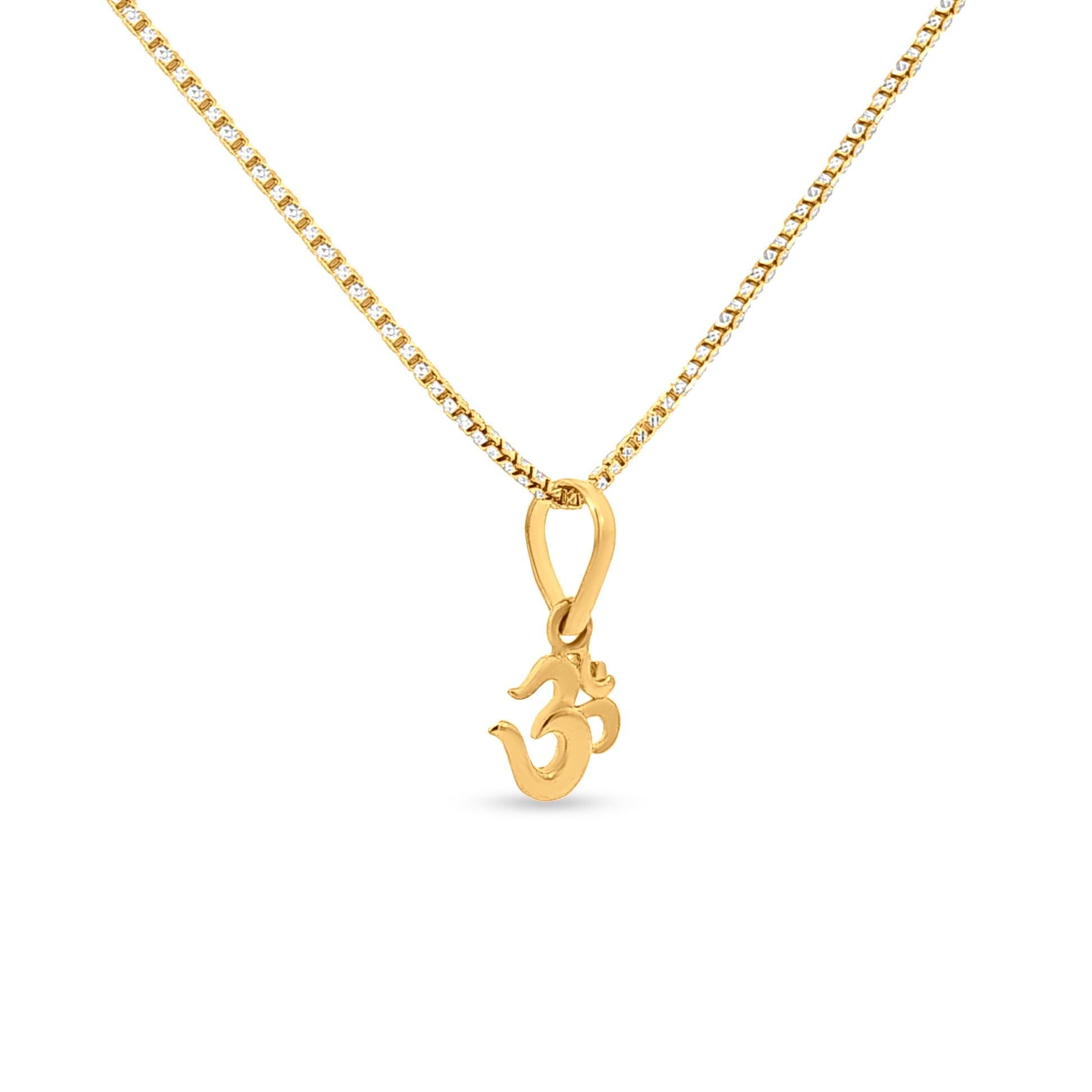 22k Gold Powerful OM Pendant