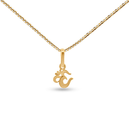 22k Gold Powerful OM Pendant