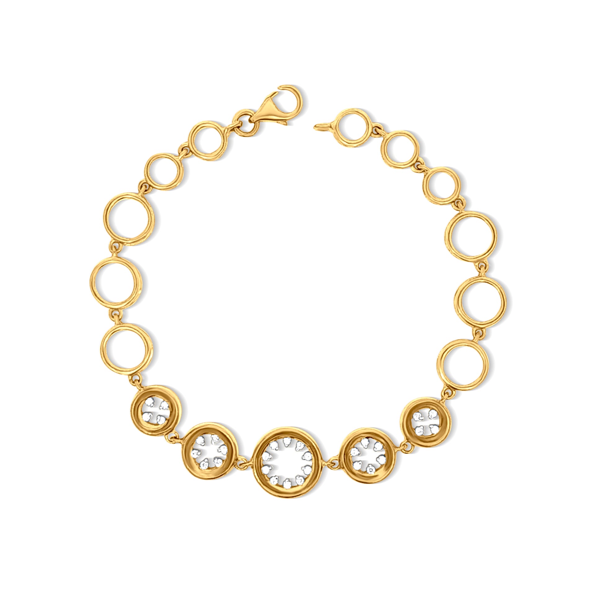 18K Gold Fancy Ladies Bracelet