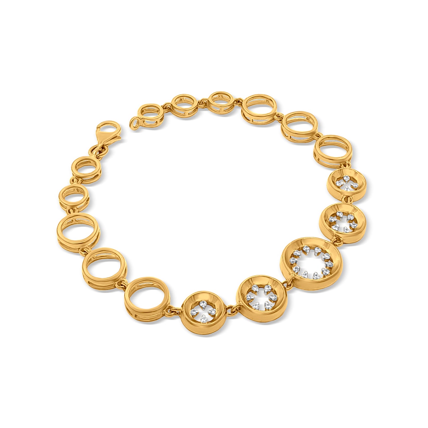 18K Gold Fancy Ladies Bracelet