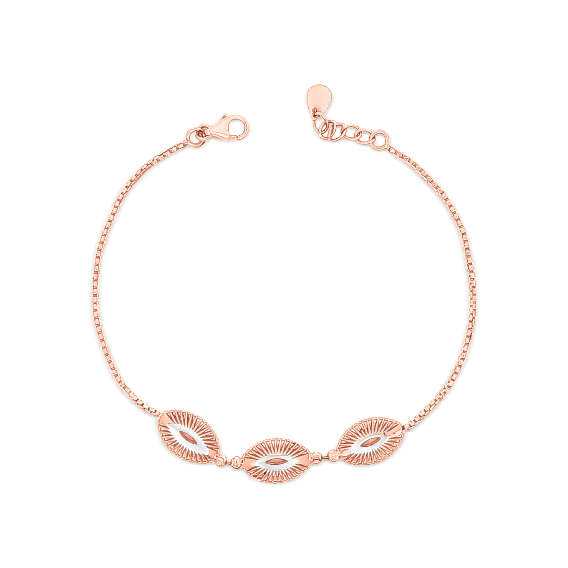 18k Rose Gold Daily Wear Ladies Bracelet