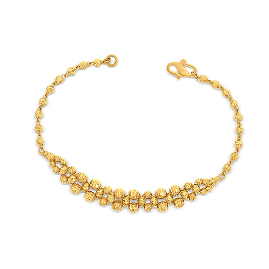 Sana 22K Yellow Gold Beaded Balls Bracelet